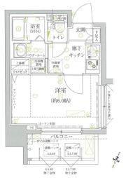 クレイシア芝浦の間取り画像
