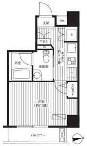 ハラスパジオ下北沢の間取り画像