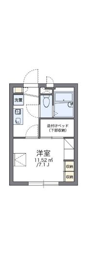 レオパレスメゾン 紗々の間取り画像