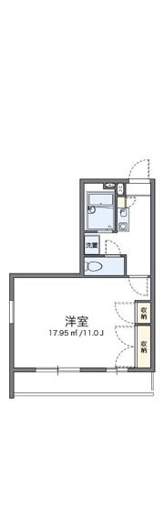 レオパレスドミールB館の間取り画像