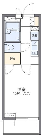 レオパレスブロッサムの間取り画像