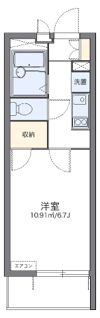 レオパレスブロッサムの間取り画像