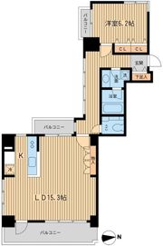 芝公園アパートメントの間取り画像