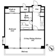 KDXレジデンス麻布イーストの間取り画像