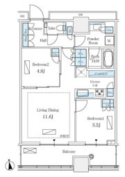 WORLD TOWER RESIDENCEの間取り画像