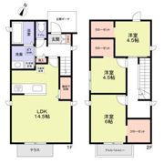 杉並区荻窪1丁目戸建 A棟の間取り画像