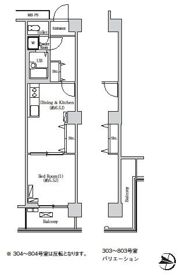 トリニティー芝浦の間取り画像