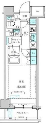 ヴィークブライト月島の間取り画像