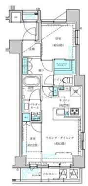 ヴィークブライト月島の間取り画像