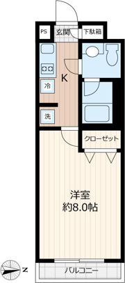 ウェルスクエアイズム大森西の間取り画像