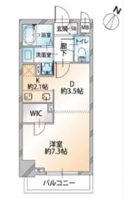 オーキッドレジデンス千代田岩本町の間取り画像