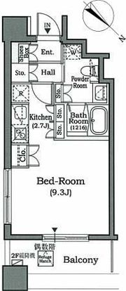 ホライズンプレイス赤坂の間取り画像