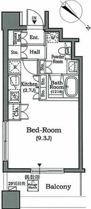 ホライズンプレイス赤坂の間取り画像