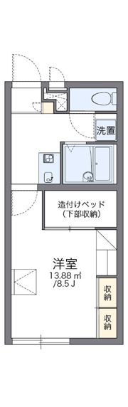 レオパレスcuracionの間取り画像