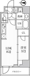 シーズンフラッツ住吉の間取り画像