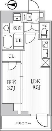 シーズンフラッツ住吉の間取り画像
