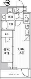 シーズンフラッツ住吉の間取り画像