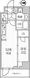 シーズンフラッツ住吉の間取り画像