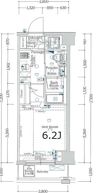 XEBEC千鳥町の間取り画像