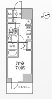 レジディア新御徒町Ⅱの間取り画像