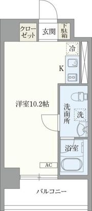 オープンブルーム東新宿の間取り画像