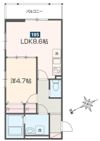 MELDIA花崎の間取り画像