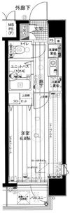 メインステージ日本橋箱崎Ⅱの間取り画像