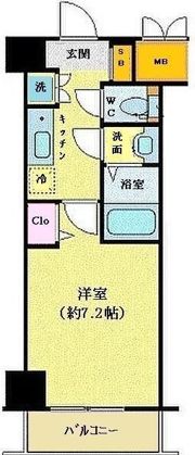 メインステージ赤坂の間取り画像