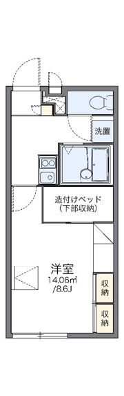 レオパレスボヌールの間取り画像