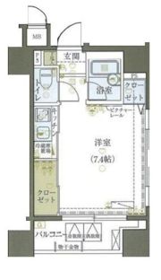 リヴシティ中央区築地の間取り画像