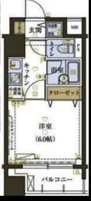リヴシティ中央区築地の間取り画像