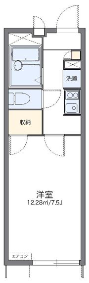 レオパレススカイブルーの間取り画像