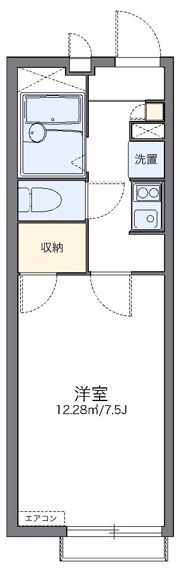 レオパレススカイブルーの間取り画像