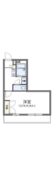 レオパレスエクレールの間取り画像