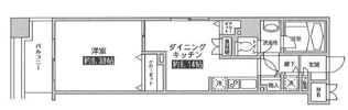 レジディア上野池之端の間取り画像