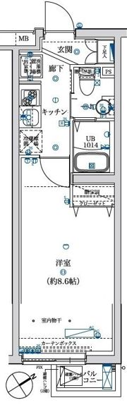 フェルクルールプレスト亀戸の間取り画像