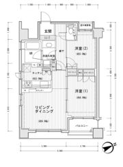 ドゥーエ銀座イーストⅡの間取り画像
