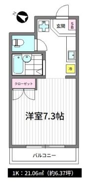 namsa東中野の間取り画像
