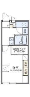 レオパレスエクセレントインの間取り画像