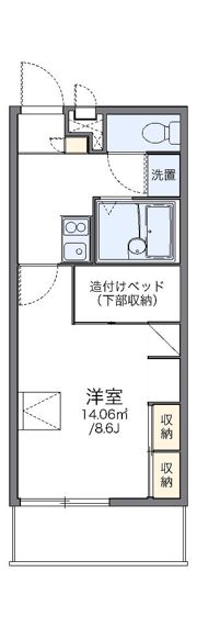 レオパレスボヌールの間取り画像