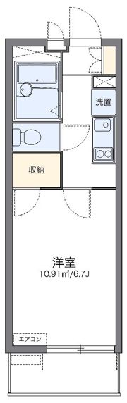 レオパレスアレグリーアの間取り画像