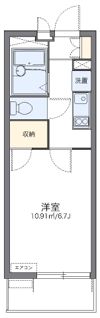 レオパレスアレグリーアの間取り画像