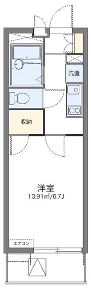 レオパレスアレグリーアの間取り画像