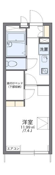 レオパレスルーナの間取り画像