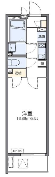 レオネクストホワイトパレスの間取り画像