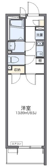 レオネクストホワイトパレスの間取り画像