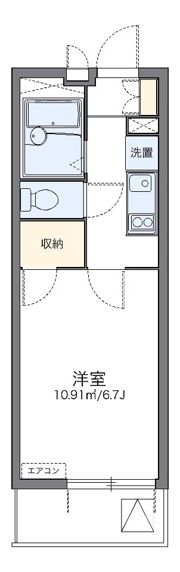 レオパレスウイング北坂戸の間取り画像
