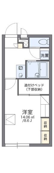 レオパレスミユフィーユの間取り画像
