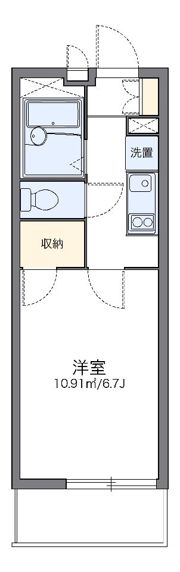 レオパレスフローリッシュの間取り画像