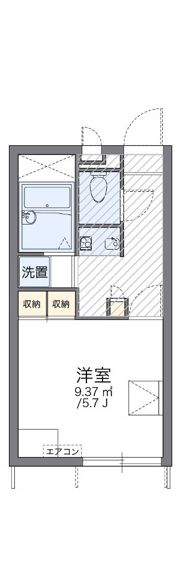 レオパレス椿原の間取り画像